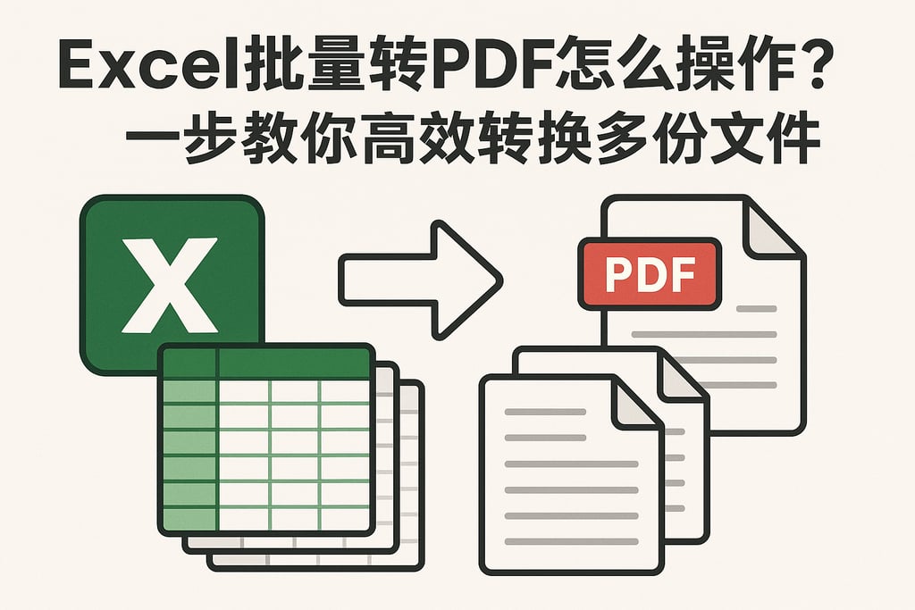 excel批量转pdf怎么操作？一步教你高效转换多份文件