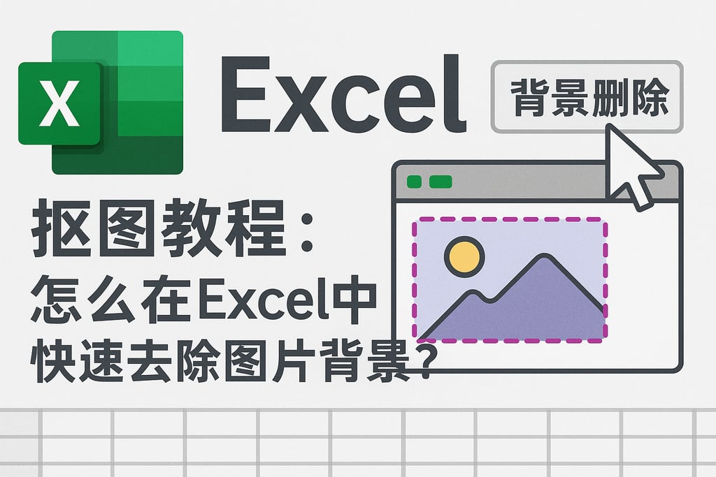 excel抠图教程：怎么在Excel中快速去除图片背景？