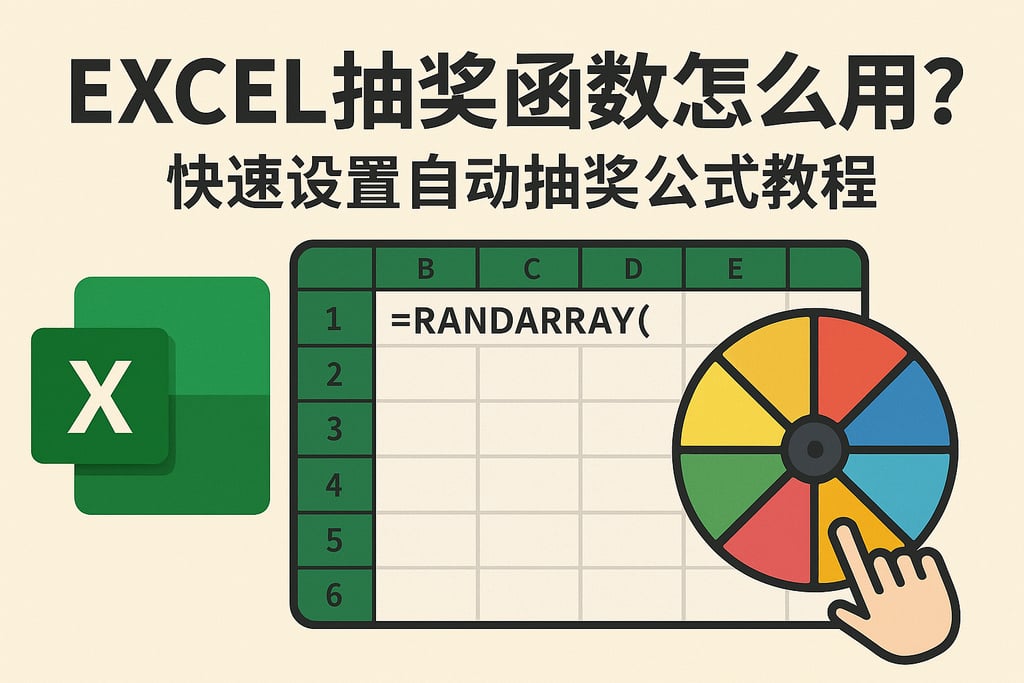 excel抽奖函数怎么用？快速设置自动抽奖公式教程