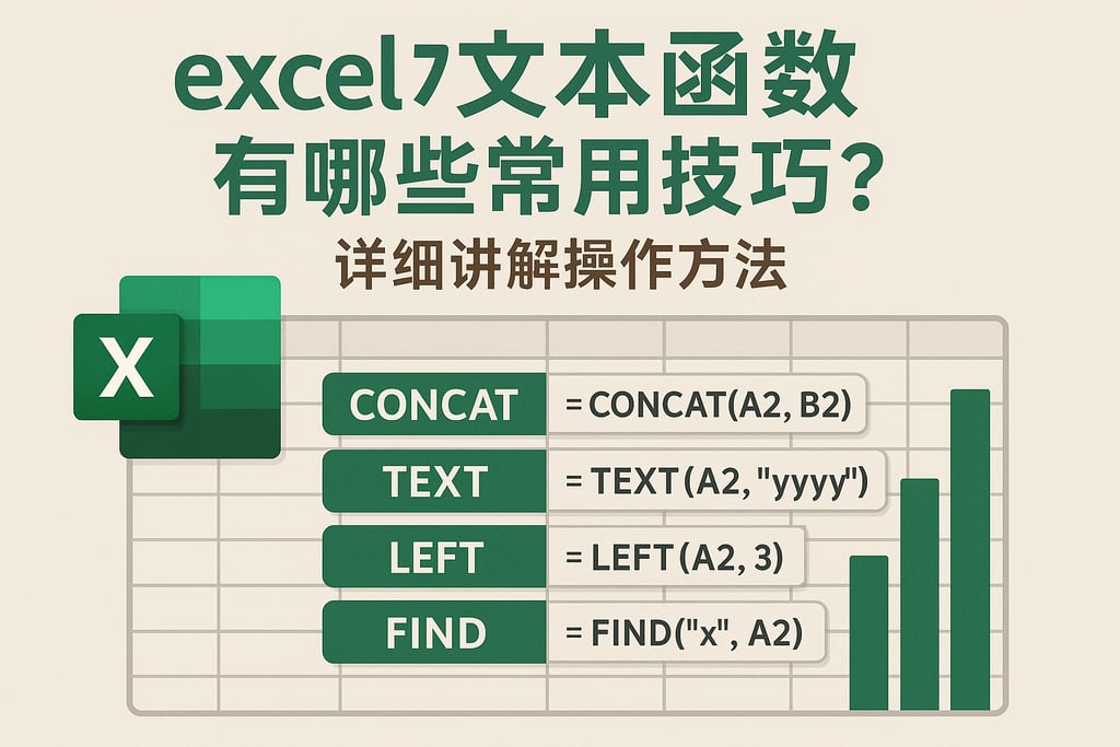 excel文本函数有哪些常用技巧？详细讲解操作方法