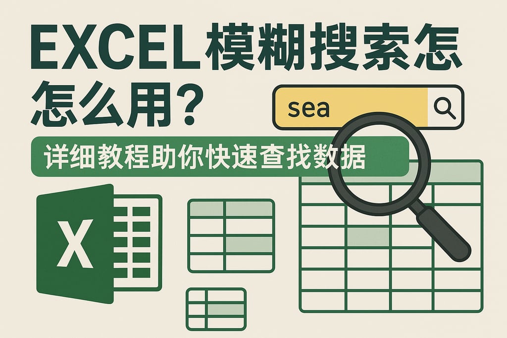excel模糊搜索怎么用？详细教程助你快速查找数据