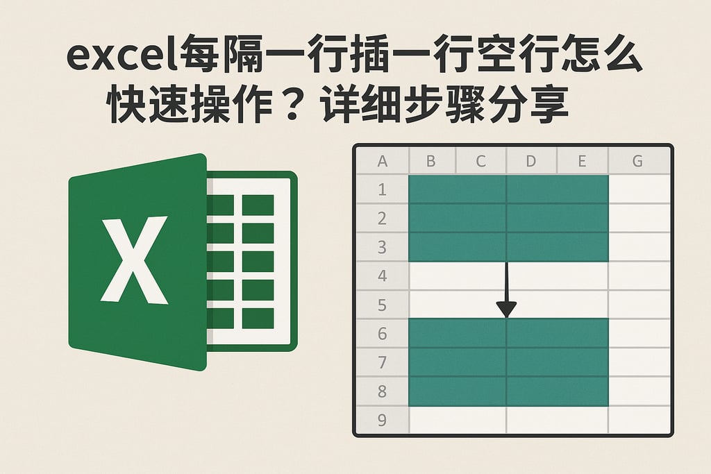 excel每隔一行插一行空行怎么快速操作？详细步骤分享
