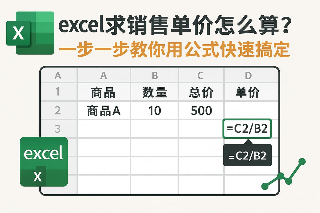excel求销售单价怎么计算？一步一步教你用公式快速搞定