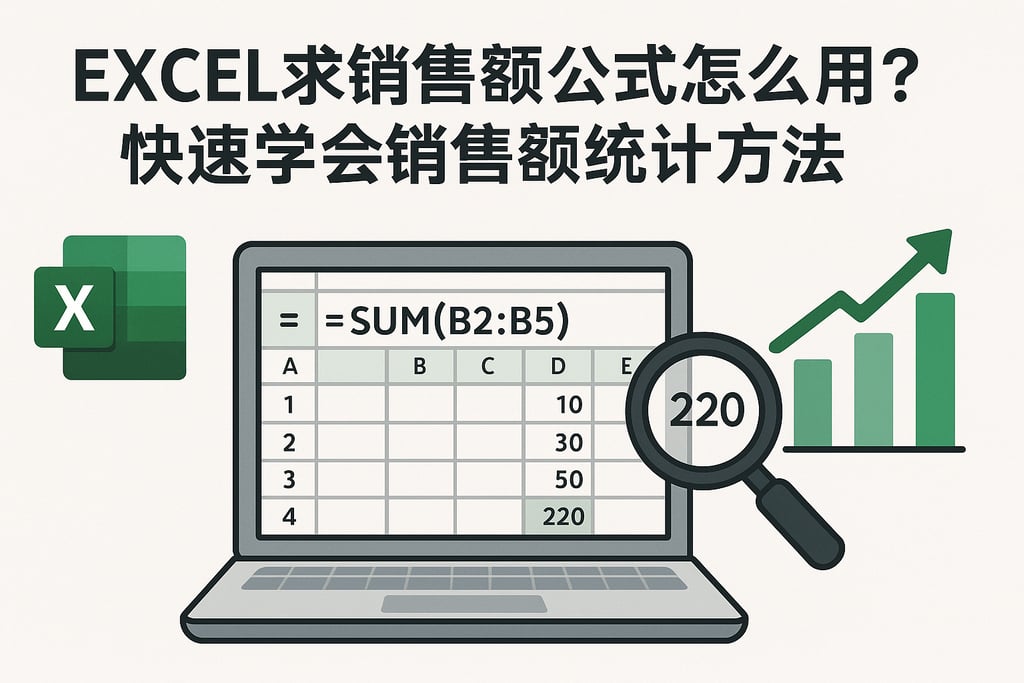 excel求销售额公式怎么用？快速学会销售额统计方法
