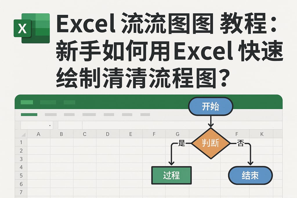 excel画流程图教程：新手如何用Excel快速绘制清晰流程图？