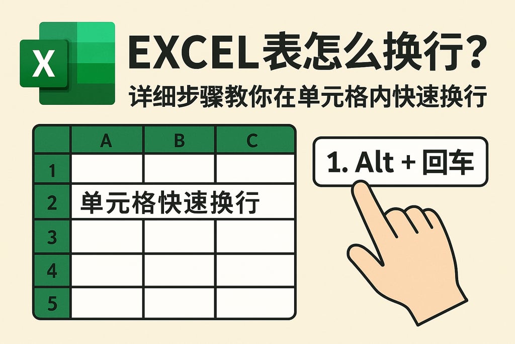 excel表怎么换行？详细步骤教你在单元格内快速换行