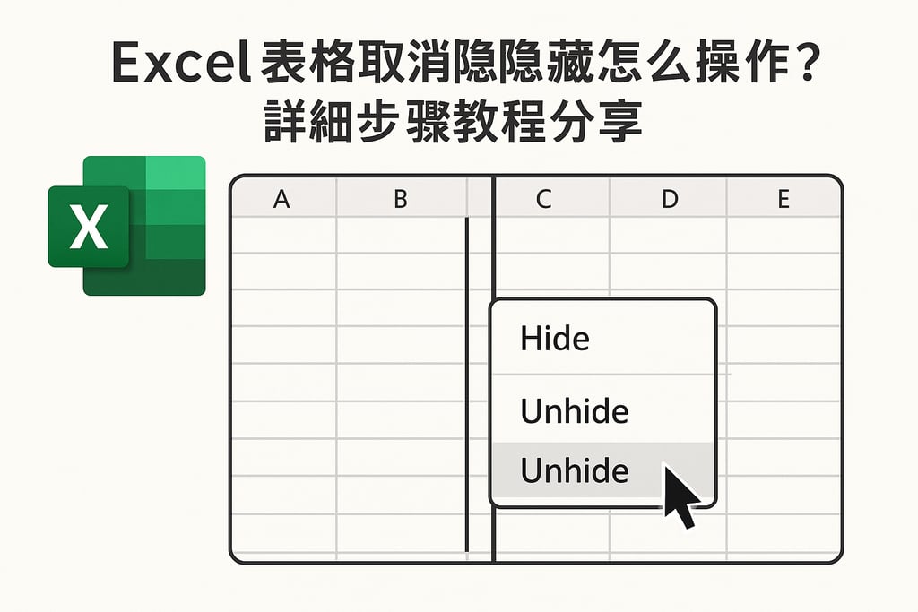 excel表格取消隐藏怎么操作？详细步骤教程分享