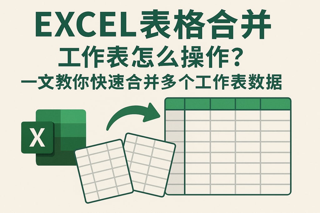excel表格合并工作表怎么操作？一文教你快速合并多个工作表数据