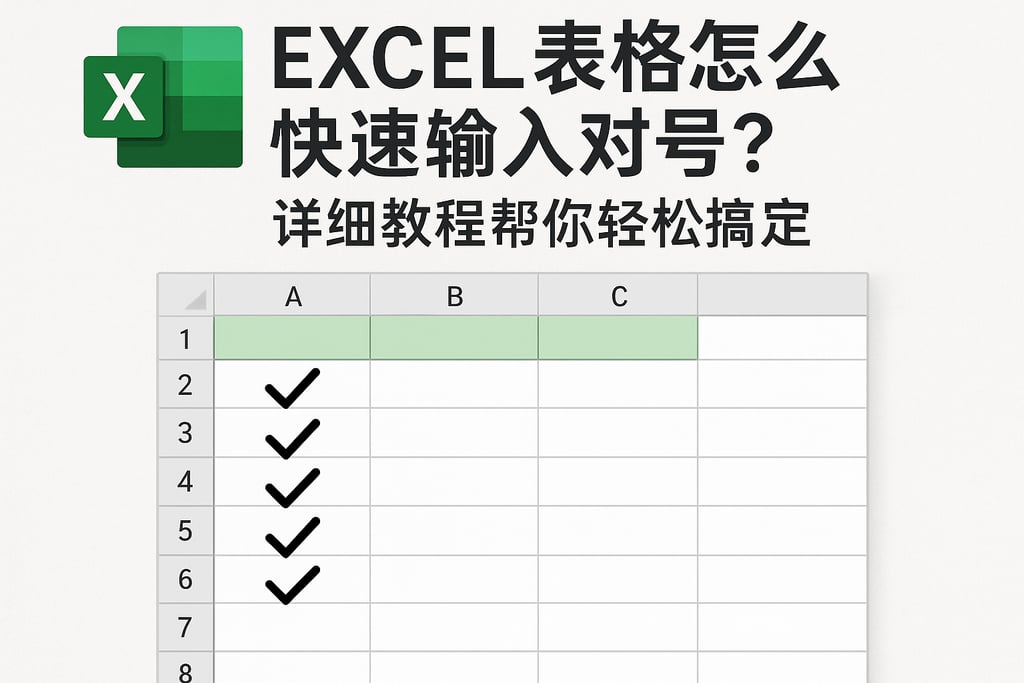excel表格怎么快速输入对号？详细教程帮你轻松搞定
