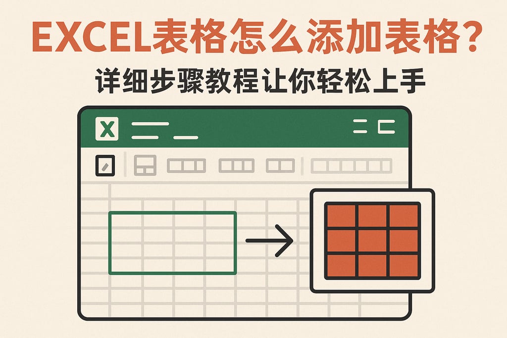 excel表格怎么添加表格？详细步骤教程让你轻松上手