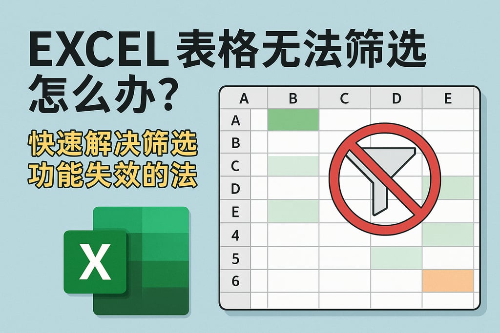 excel表格无法筛选怎么办？快速解决筛选功能失效的方法