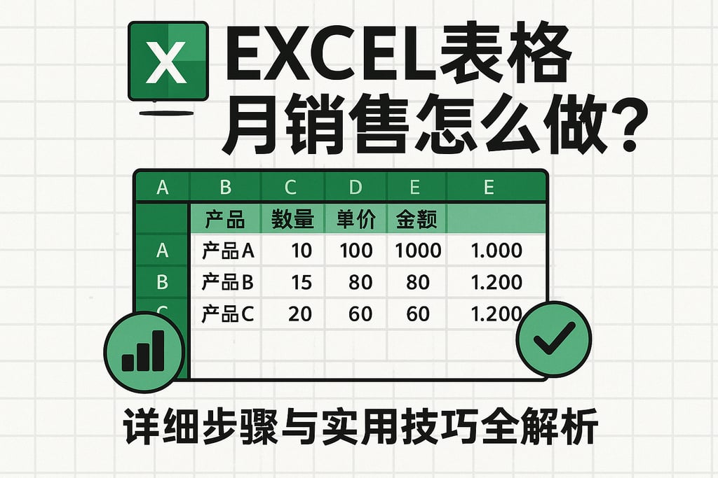 excel表格月销售怎么做？详细步骤与实用技巧全解析
