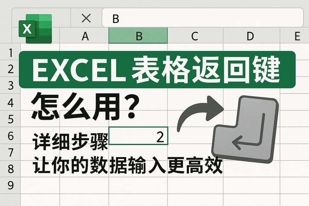 excel表格返回键怎么用？详细步骤让你的数据输入更高效