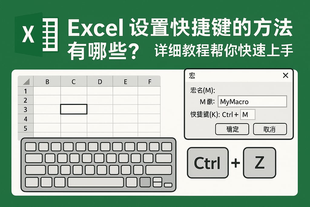 excel设置快捷键的方法有哪些？详细教程帮你快速上手