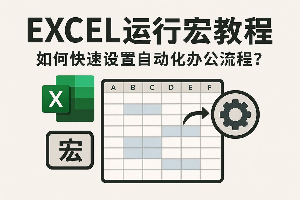 excel运行宏教程：如何快速设置自动化办公流程？
