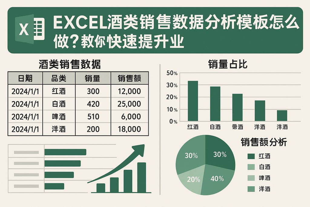 excel酒类销售数据分析模板怎么做？教你快速提升业绩