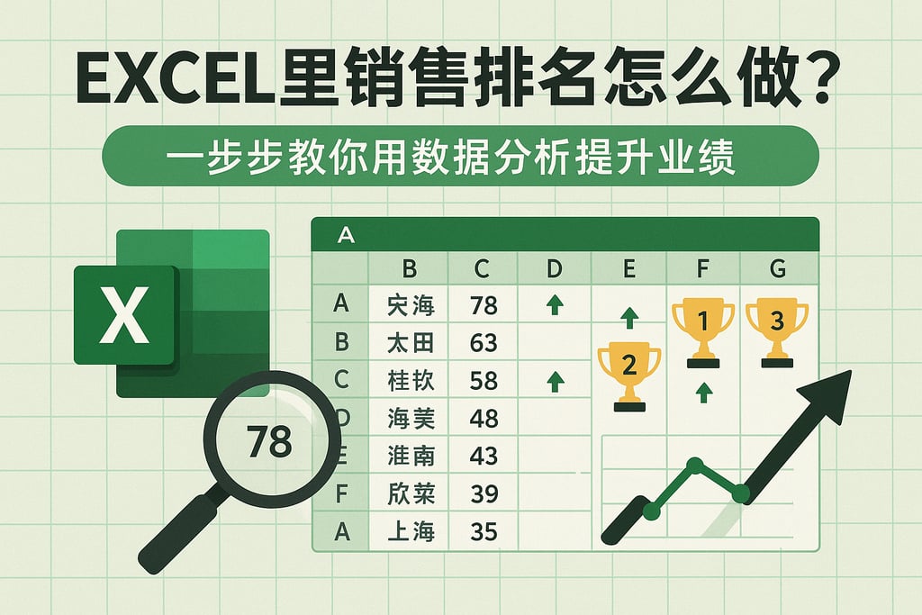 excel里销售排名怎么做？一步步教你用数据分析提升业绩