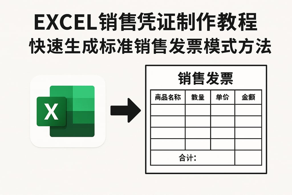 excel销售凭证制作教程，快速生成标准销售发票模板方法