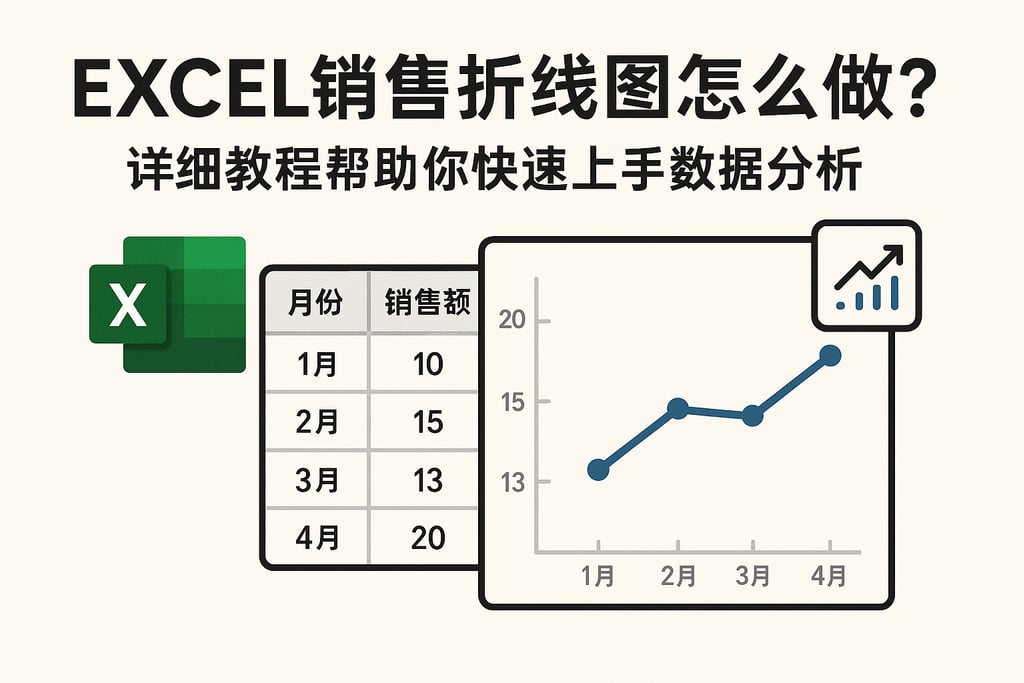 excel销售折线图怎么做？详细教程帮助你快速上手数据分析