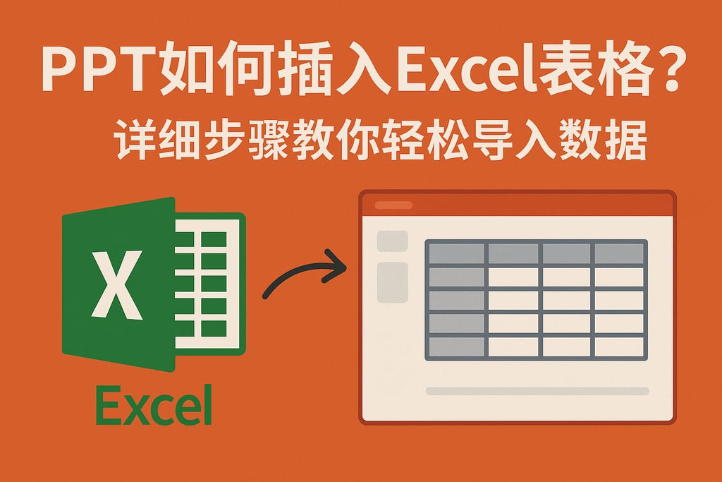 ppt如何插入excel表格？详细步骤教你轻松导入数据