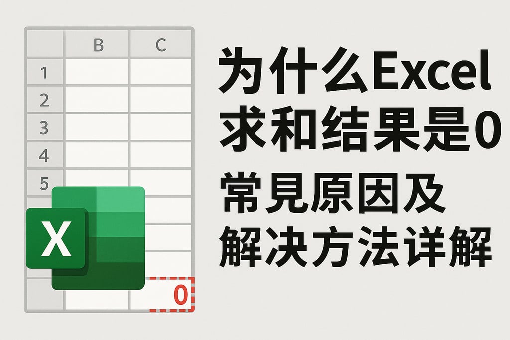 为什么Excel求和结果是0？常见原因及解决方法详解