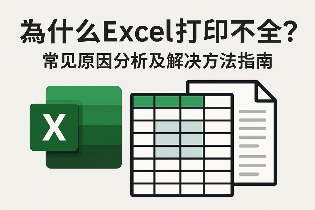 为什么excel打印不全？常见原因分析及解决方法指南