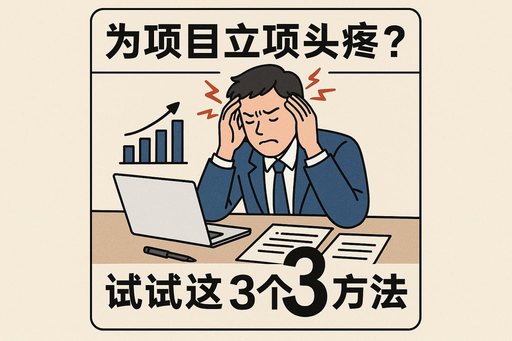 为项目立项头疼？试试这3个简单方法