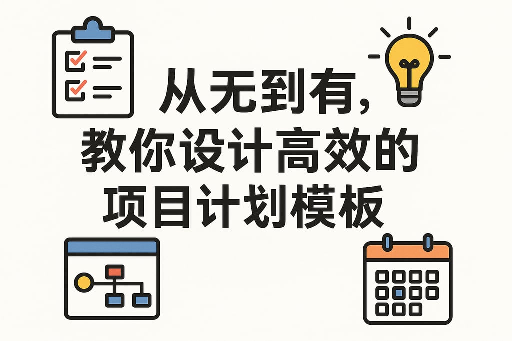 从无到有，教你设计高效的项目计划模板