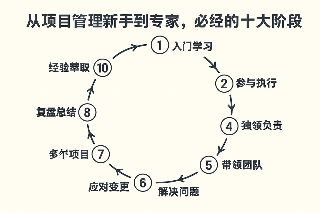 从项目管理新手到专家，必经的十大阶段