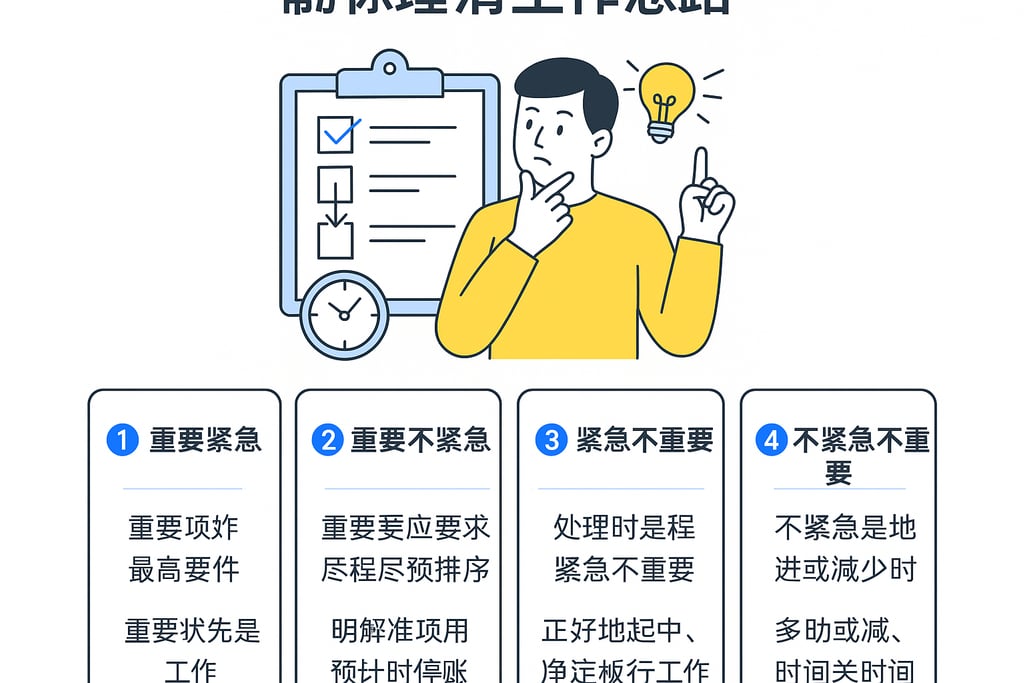 任务优先级的设定原则，帮你理清工作思路