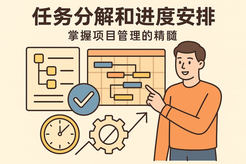 任务分解和进度安排，掌握项目管理的精髓