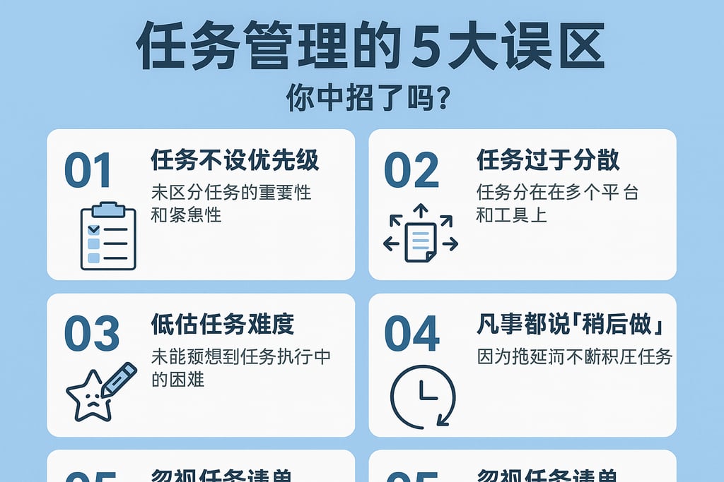 任务管理的5大误区，你中招了吗？