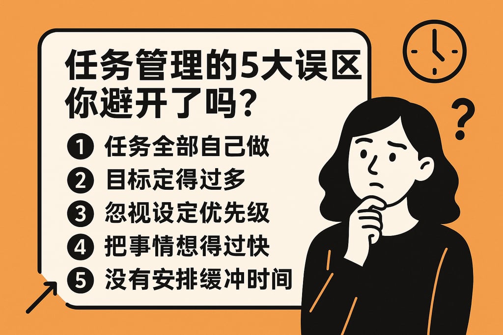 任务管理的5大误区，你避开了吗？