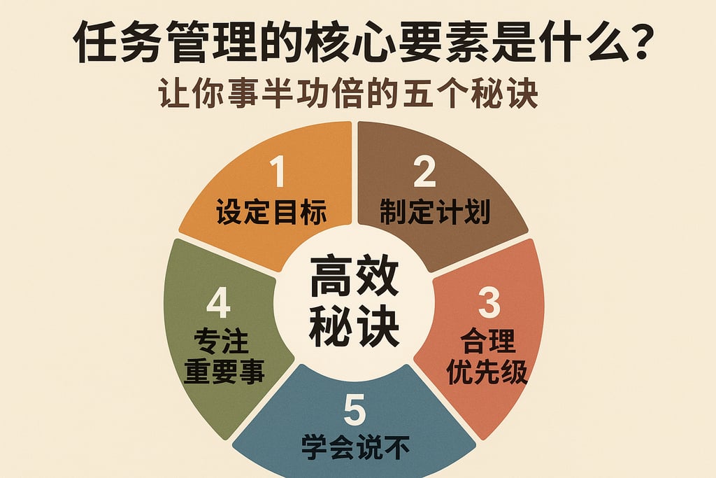 任务管理的核心要素是什么？让你事半功倍的五个秘诀