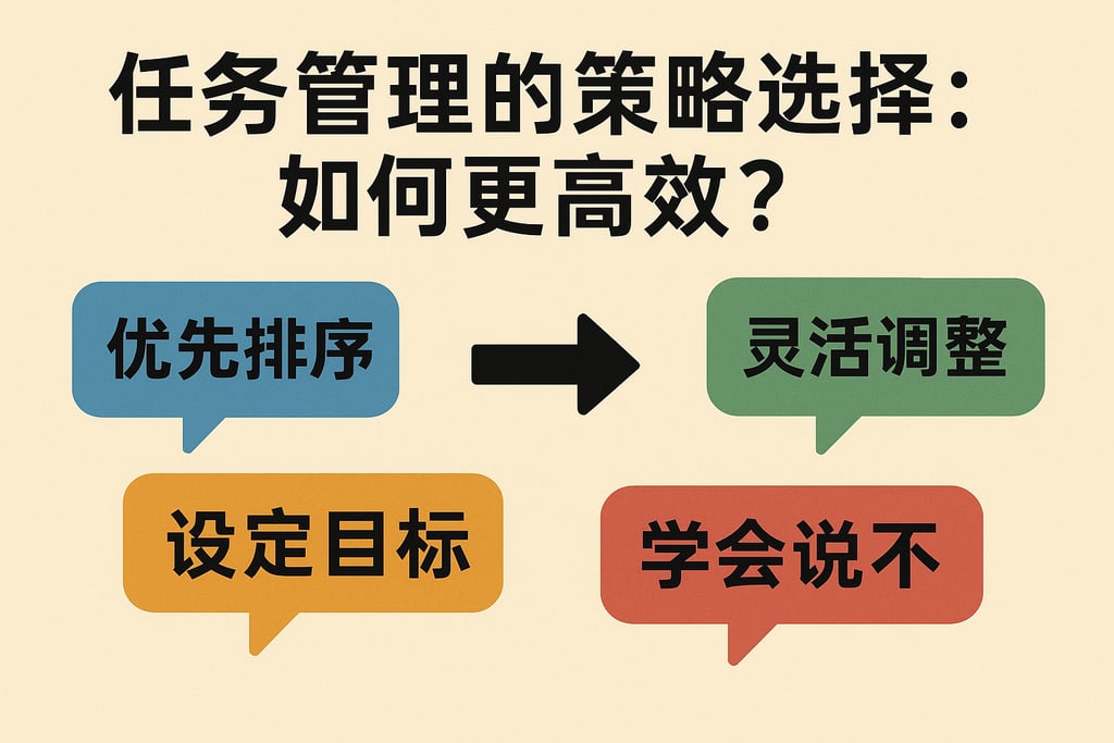任务管理的策略选择：如何更高效？