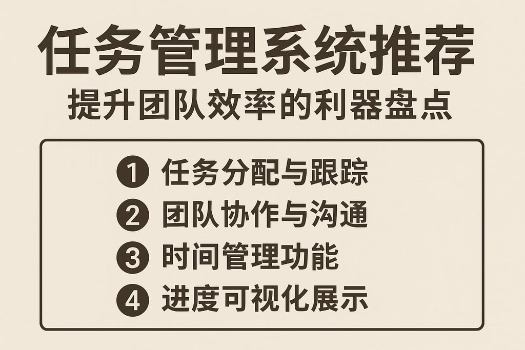 任务管理系统推荐：提升团队效率的利器盘点