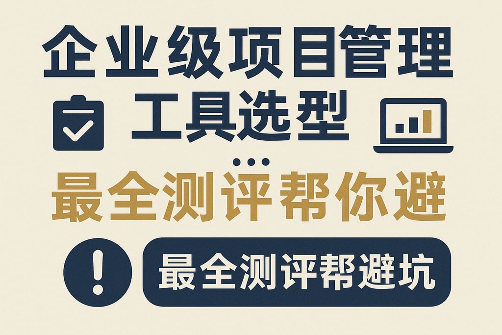 企业级项目管理工具选型，最全测评帮你避坑