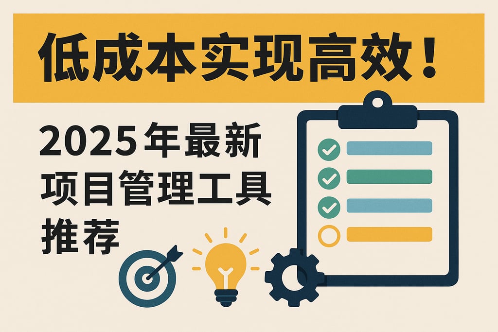 低成本实现高效！2025年最新项目管理工具推荐