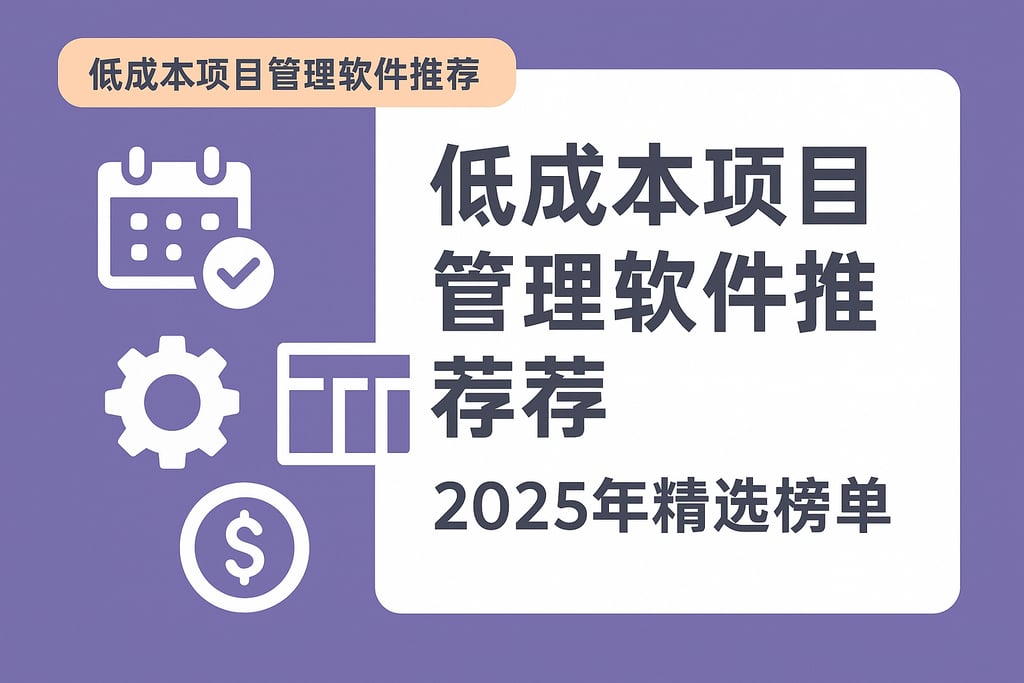 低成本项目管理软件推荐，2025年精选榜单