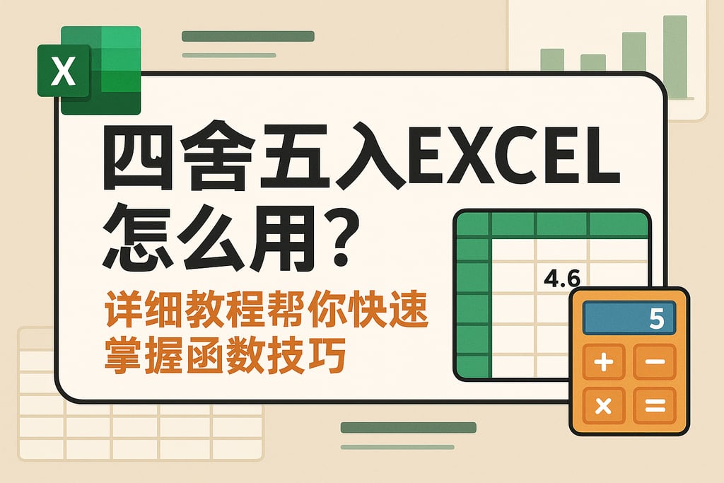 四舍五入excel怎么用？详细教程帮你快速掌握函数技巧