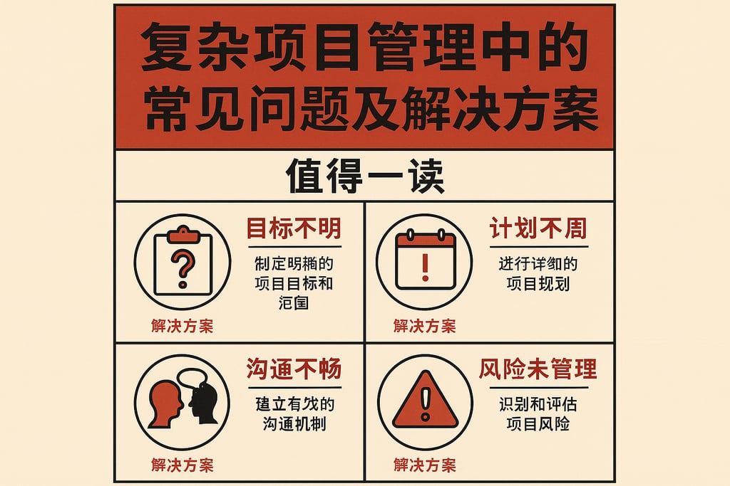 复杂项目管理中的常见问题及解决方案，值得一读