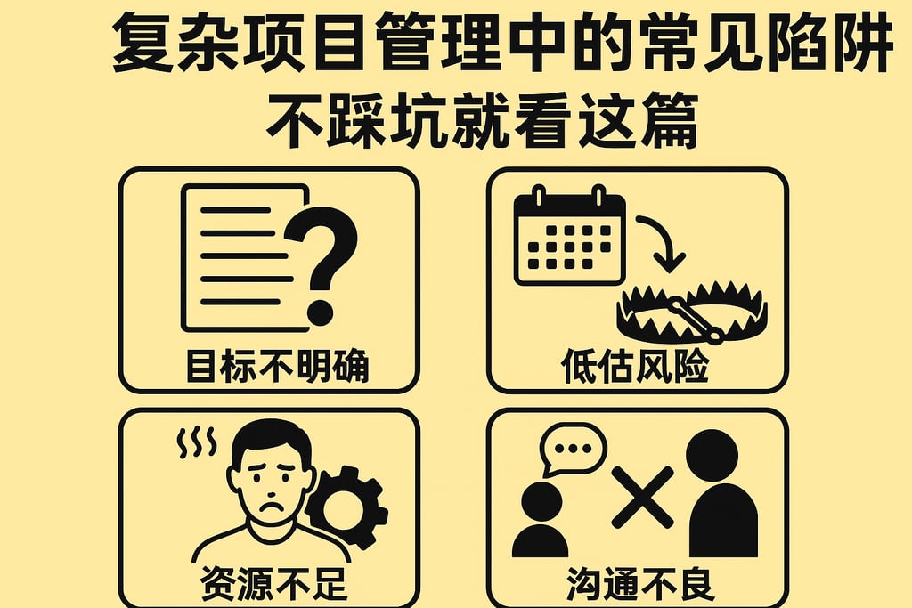 复杂项目管理中的常见陷阱，不踩坑就看这篇