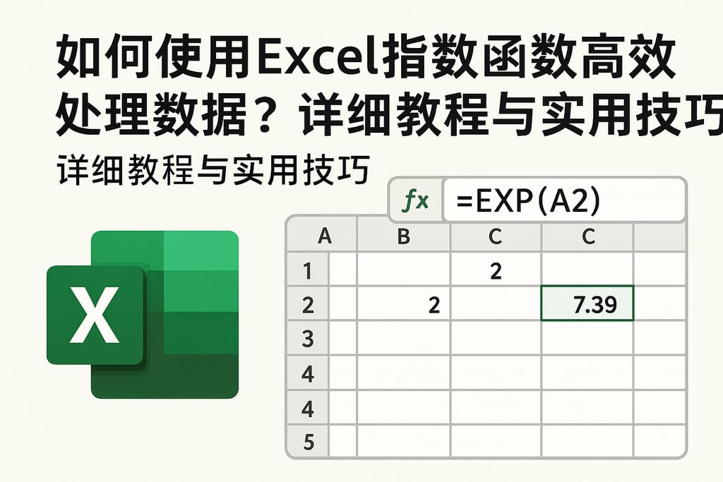 如何使用Excel指数函数高效处理数据？详细教程与实用技巧