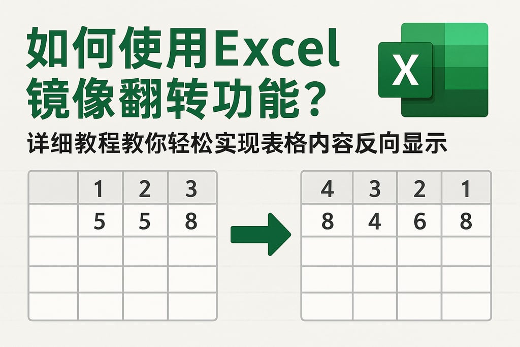 如何使用Excel镜像翻转功能？详细教程教你轻松实现表格内容反向显示