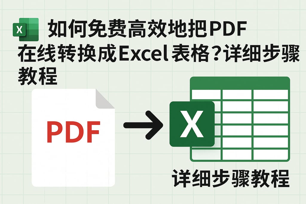 如何免费高效地把PDF在线转换成Excel表格？详细步骤教程