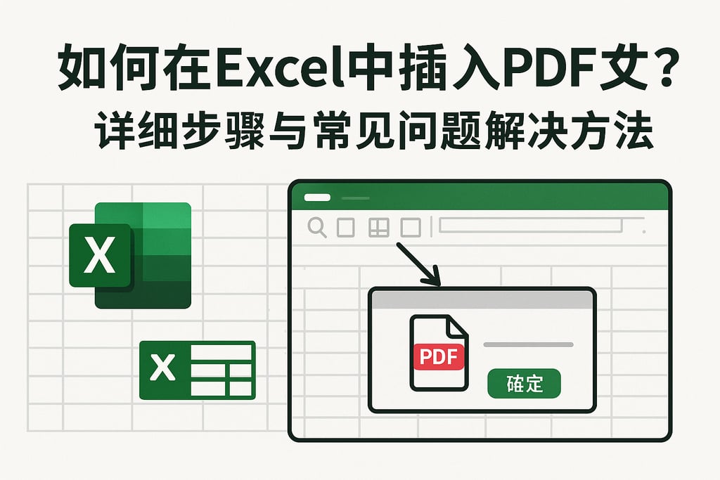 如何在Excel中插入PDF文件？详细步骤与常见问题解决方法