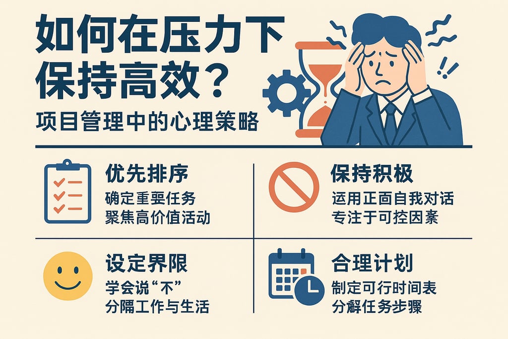 如何在压力下保持高效？项目管理中的心理策略