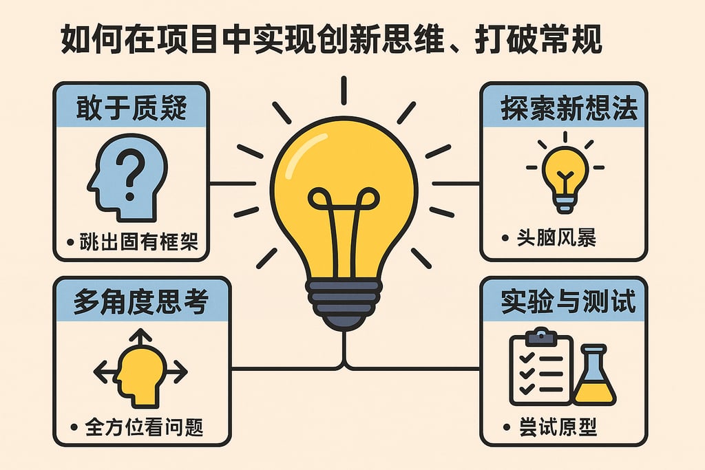 如何在项目中实现创新思维，打破常规