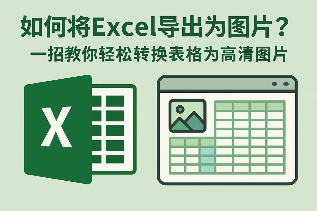 如何将Excel导出为图片？一招教你轻松转换表格为高清图片