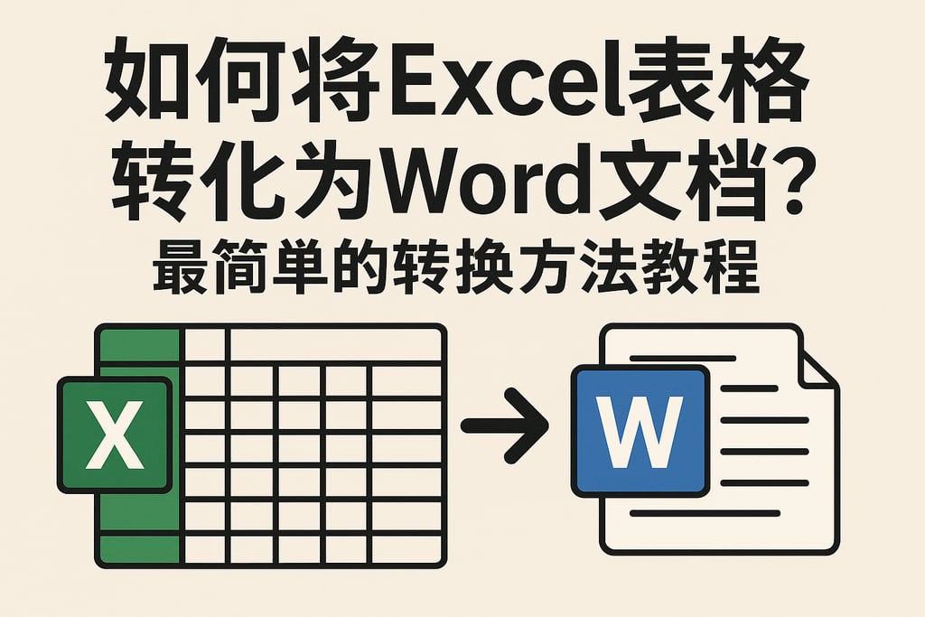 如何将Excel表格转化为Word文档？最简单的转换方法教程